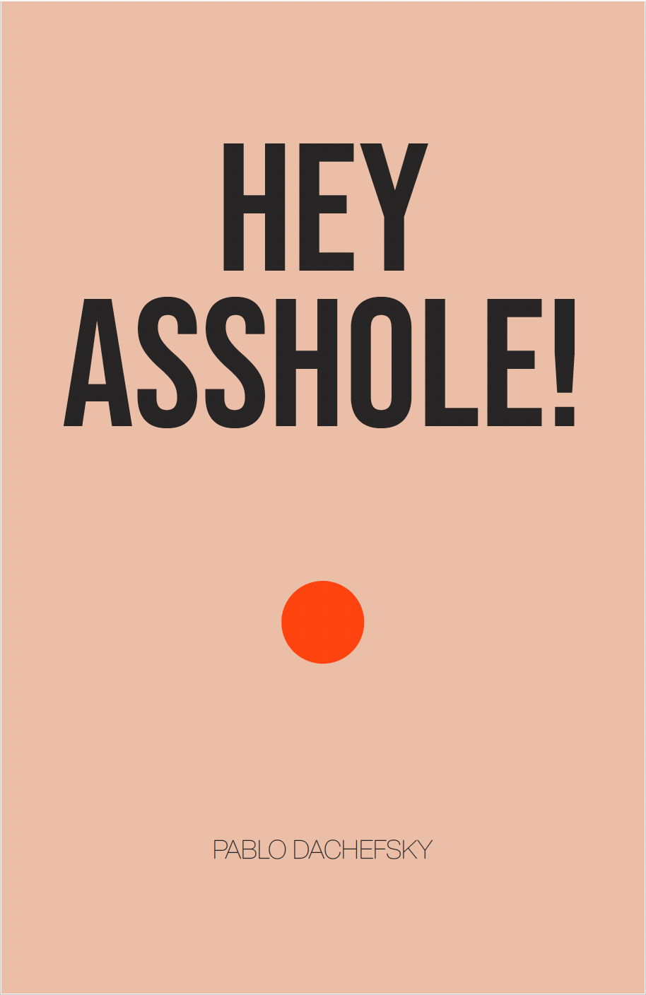 Hey Asshole! by Pablo Dachefsky — book cover
